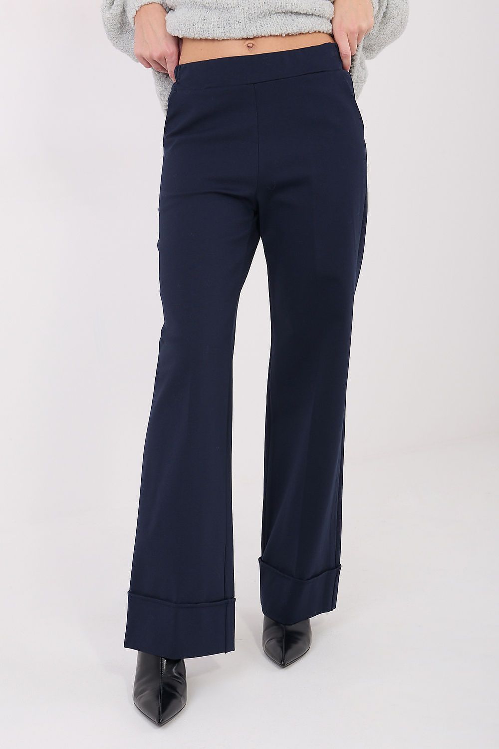 Wide leg pantalon - Navy blue