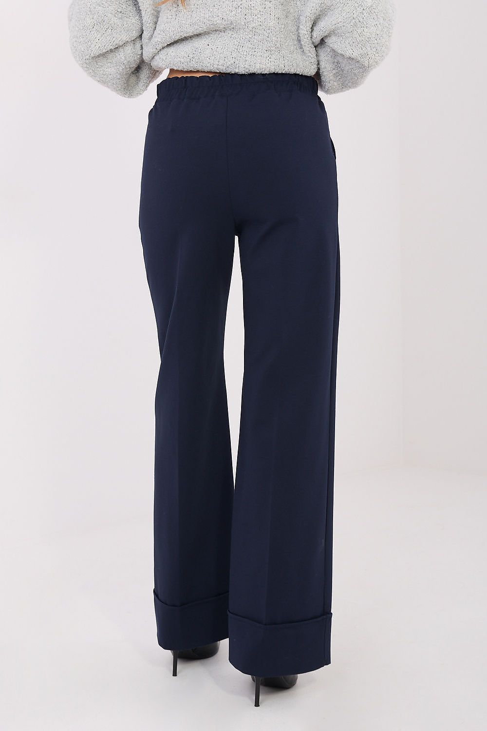Wide leg pantalon - Navy blue
